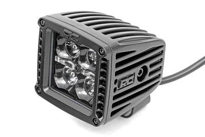 Rough Country 2 Inch Black Series LED Light Pods | Spot | Square |  Amber DRL