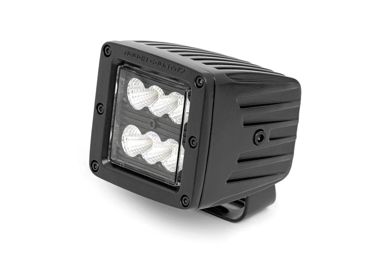 Rough Country 2 Inch Black Series LED Light Pods  | Pair | Flood