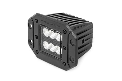 Rough Country 2 Inch Black Series LED Light Pods  | Pair | Flood | Flush Mount