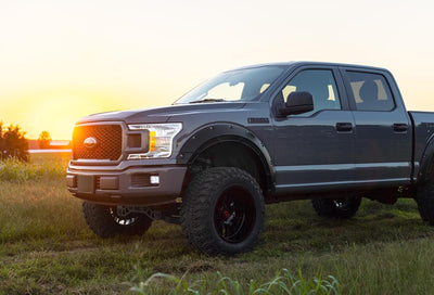 Rough Country Fender Flares | Defender | UM Agate Black | Ford F-150 2WD/4WD (2015-2020)