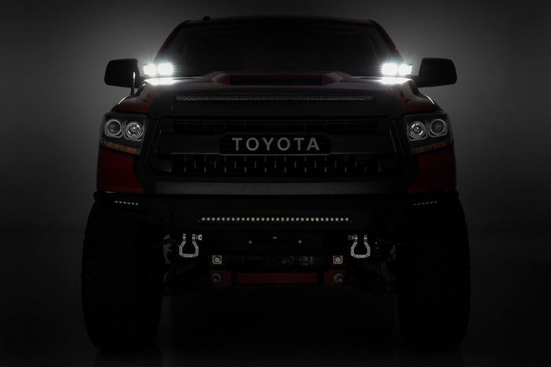 LED Light Kit | Ditch Mount | Dual 2" Black Pairs | Flood | Toyota Tundra (14-21)