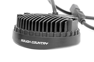 Rough Country 4 Inch Chrome Series LED Light | Round | Pair