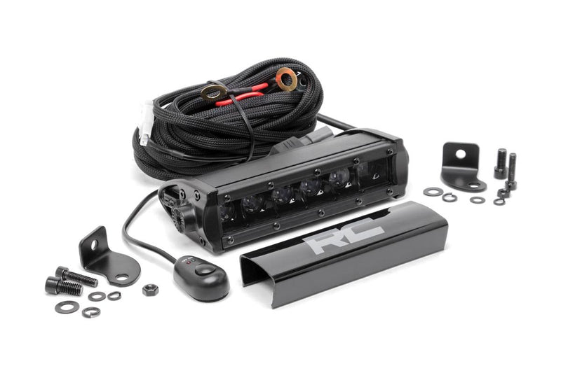 Rough Country 6 Inch Black Series LED Light Bar | Single Row