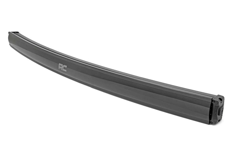 Rough Country 50 Inch Black Series LED Light Bar | Curved | Dual Row | Cool White DRL