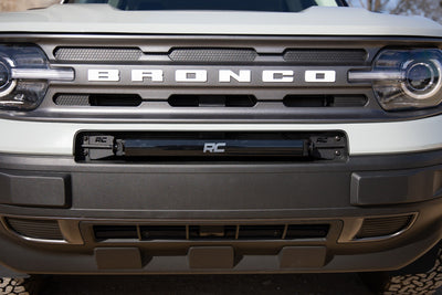 Rough Country 20 Inch Black Series LED Light Bar | Single Row | Cool White DRL