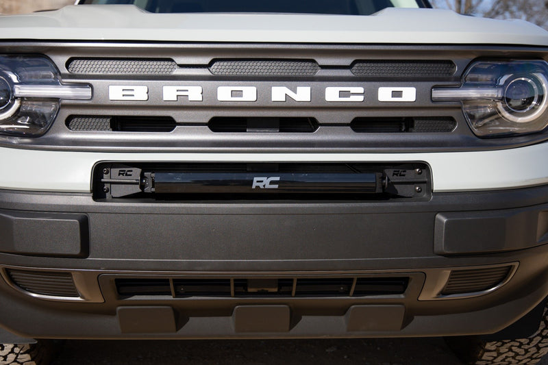 LED Light Kit | Bumper Mount | 20" Black Single Row | White DRL | Ford Bronco Sport (21-25)