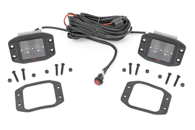 Rough Country 2 Inch Spectrum Series LED Light Pods | Flush Mount
