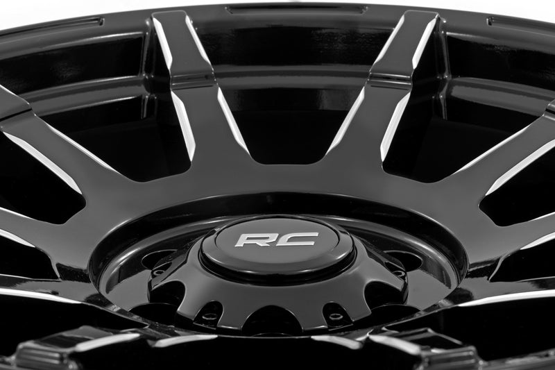 Rough Country 83 Series Wheel | One-Piece | Gloss Black | 20x9 | 8x6.5 | -12mm