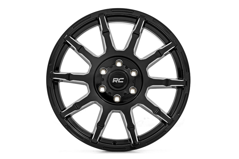Rough Country Rough Country 83 Series Wheel | One-Piece | Gloss Black | 20x9 | 8x170 | -12mm