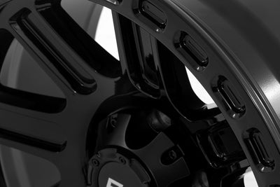 Rough Country 84 Series Wheel | One-Piece | Gloss Black | 15x8 | 5x4.5 | -19mm