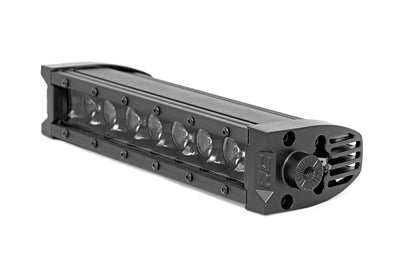 Rough Country 8 Inch Black Series LED Light Bar | Single Row | Cool White DRL