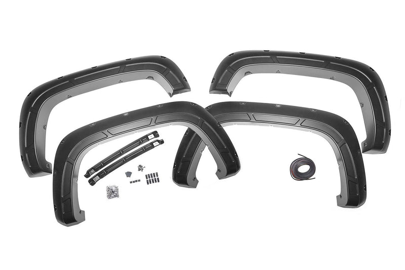 Rough Country Fender Flares | Sport | GXN Deep Bronze | Chevy Silverado 2500 HD/3500 HD (20-25)