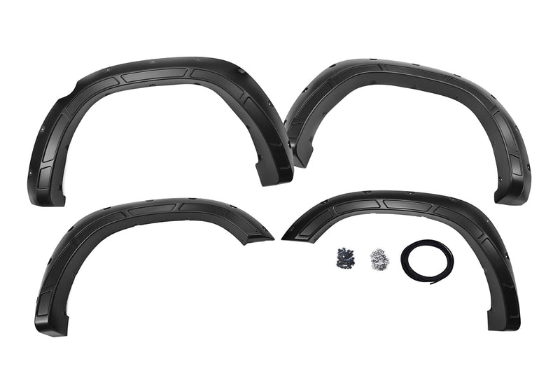 Rough Country Fender Flares | Defender | PXJ Diamond Black | Ram 1500 2WD/4WD (2019-2024)