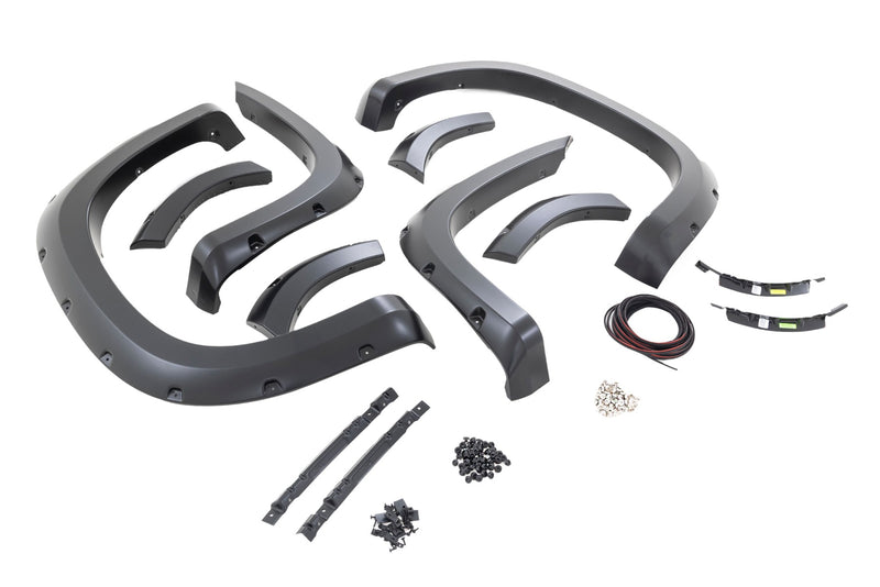 Rough Country Pocket Fender Flares | G1C Overcast | Chevy Silverado 1500 2WD/4WD (19-21)