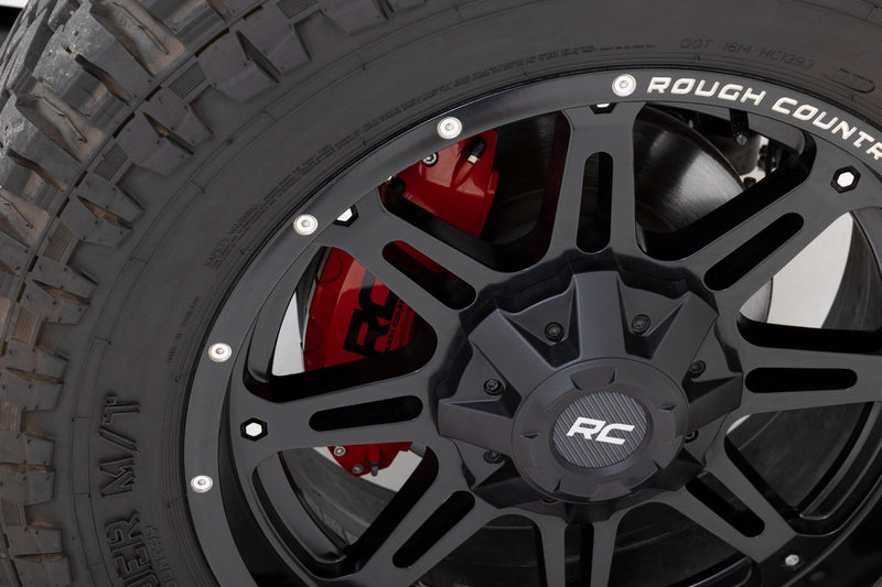 Rough Country Caliper Covers | Rear | Red | Jeep Wrangler JK/Wrangler Unlimited  (2007-2018)