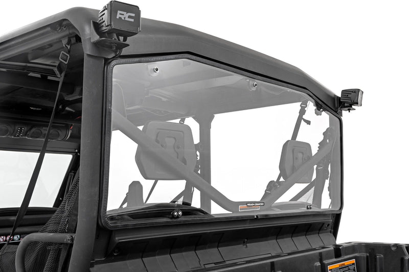 Rough Country Rear Cab Panel | Scratch Resistant | Can-Am Defender HD 8/HD 9/HD 10