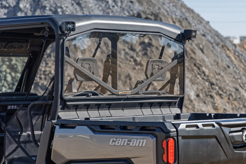 Rough Country Rear Cab Panel | Scratch Resistant | Can-Am Defender HD 8/HD 9/HD 10