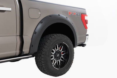 Rough Country Pocket Fender Flares | E2 Magma Red | Ford F-150 2WD/4WD (2021-2025)