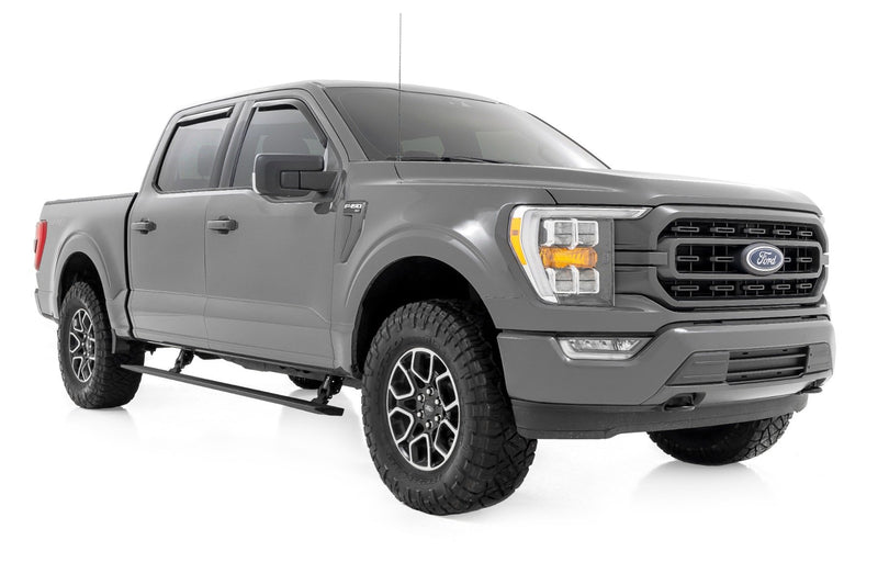 Rough Country Power Running Boards | Dual Electric Motor | Ford F-150/Lightning/F-250/F-350/Raptor (15-25)