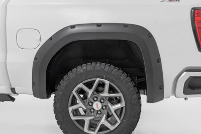 Rough Country Pocket Fender Flares | GXD Sterling Grey Metallic | GMC Sierra 1500 2WD/4WD (2019-2025 & Classic)