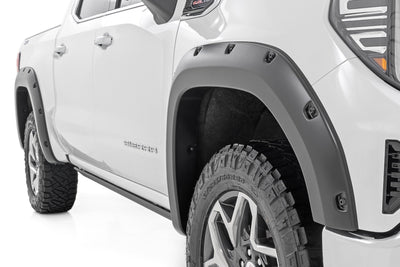 Rough Country Pocket Fender Flares | GBA Black | GMC Sierra 1500 2WD/4WD (2019-2025 & Classic)