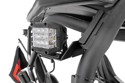Rough Country LED Light | Rear Mount | 2" Black Pair | Spot | Kawasaki Teryx 4 1000/Teryx 800