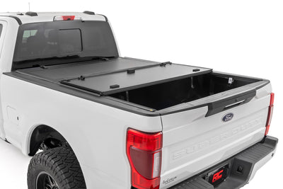 Hard Tri-Fold Flip Up Bed Cover | 6'10" Bed | Ford F-250/F-350 Super Duty (17-26)
