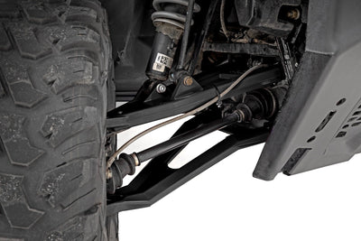 Black Forged Alum High Clearance 2" Fwd Offset Control Arms w/Ball Joints | Polaris Ranger 1000XP