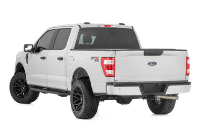 Rough Country OV2 Running Boards | Side Step Bars | Crew Cab | Ford F-150/Lightning/F-250/F-350 (15-25)