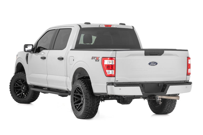 Rough Country OV2 Running Boards | Side Step Bars | Crew Cab | Ford F-150/Lightning/F-250/F-350 (15-25)