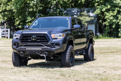 Rough Country Front Bumper | Hybrid | 20" Blk LED | 12000S | Toyota Tacoma 2WD/4WD (16-23)
