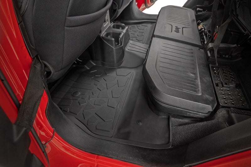 Flex-Fit Floor Mats | FR & RR | RR Lockable | Jeep Gladiator JT 4WD (20-25)