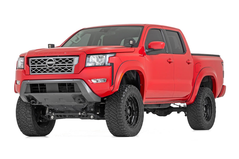 Rough Country Fender Flares | Sport | QAK Glacier White | Nissan Frontier 2WD/4WD (22-25)