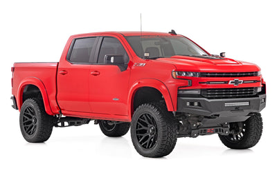 Rough Country Fender Flares | Sport | GBA Black | Chevy Silverado 1500 2WD/4WD (2019-2026 & Refresh)