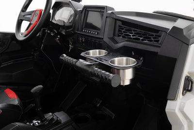 Passenger Grip Handle Dual Cup Holder | Polaris RZR S 570/RZR S4 1000