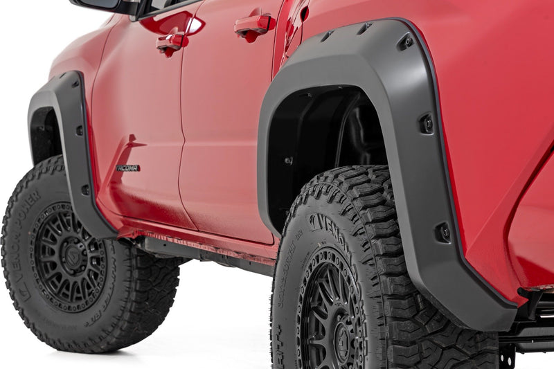 Rough Country Pocket Fender Flares | 089 Wind Chill Pearl | Toyota Tacoma 2WD/4WD (24-25)