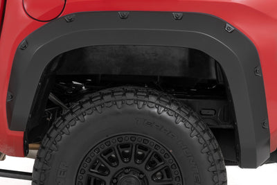 Rough Country Pocket Fender Flares | 089 Wind Chill Pearl | Toyota Tacoma 2WD/4WD (24-25)