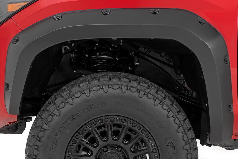 Rough Country Pocket Fender Flares | 089 Wind Chill Pearl | Toyota Tacoma 2WD/4WD (24-25)