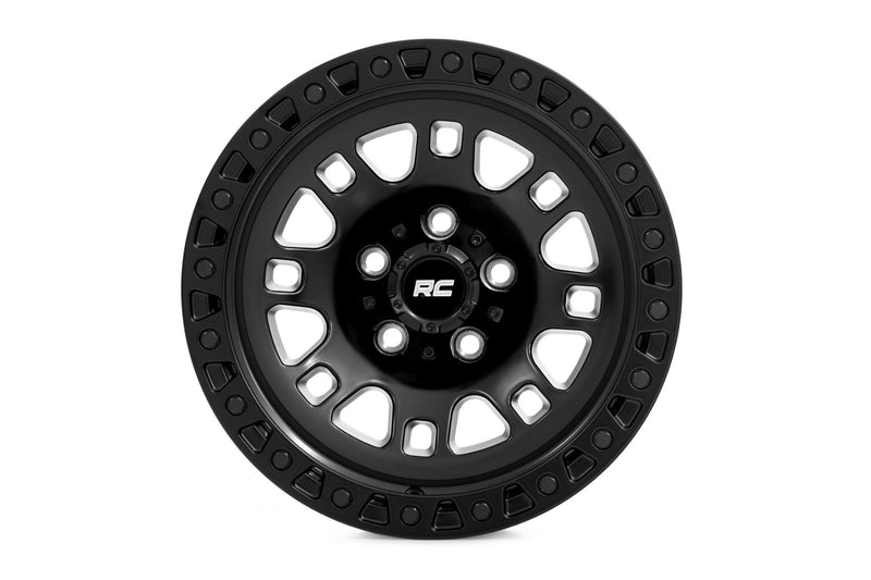 Rough Country 82 Series Wheel | One-Piece | Semi Gloss Black | 18x9 | 5x5 | 0mm