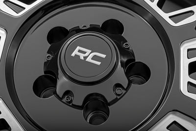 Rough Country 86 Series Wheel | One-Piece | Gloss Black | 20x10 | 6x135 | -19mm