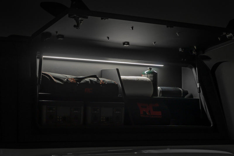 Rough Country Bed Cap Side Shelf Storage Bin | Passengers Side