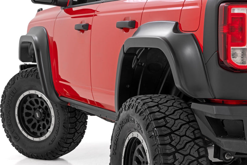 Rough Country Fender Flares | G4 Azure Gray | Ford Bronco 4WD (2021-2025)