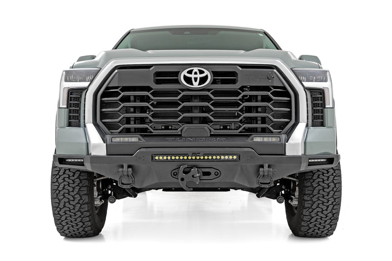 Rough Country Hybrid Front Bumper | 12000S | Blk LED | Toyota Tundra 2WD/4WD (2022-2025)