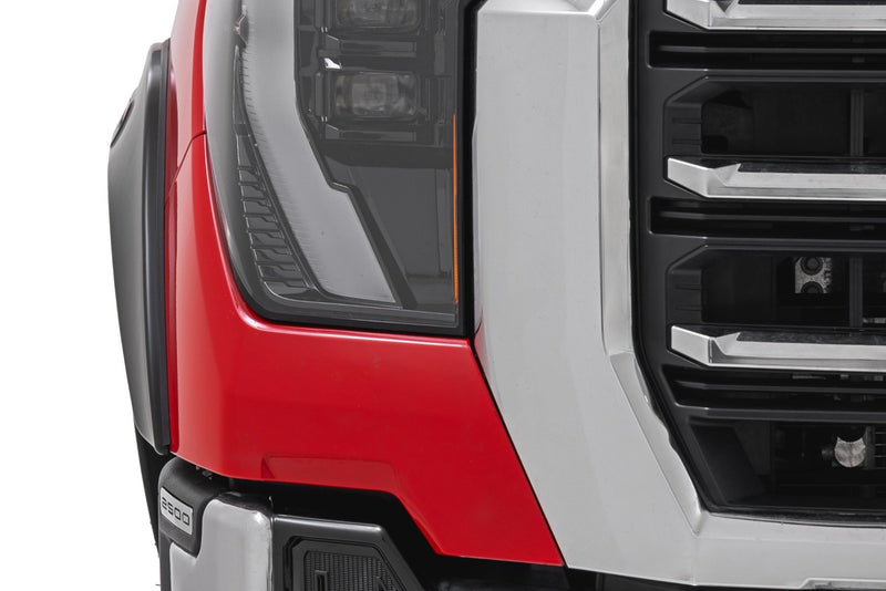 Rough Country Fender Flares | Sport | GCI Carbon Black | GMC Sierra 2500 HD/Sierra 3500 HD (20-25)