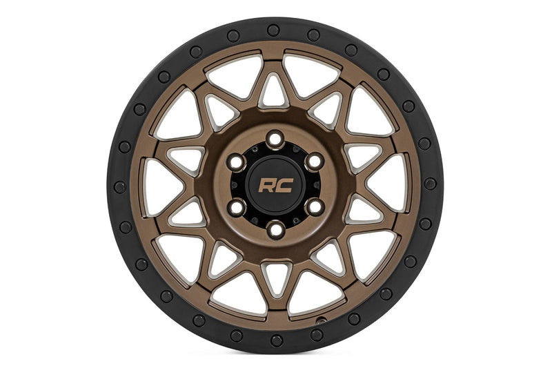 Rough Country 78 Series Wheel | Simulated Beadlock | Bronze/Black | 17x8.5 | 6x135 | +0mm