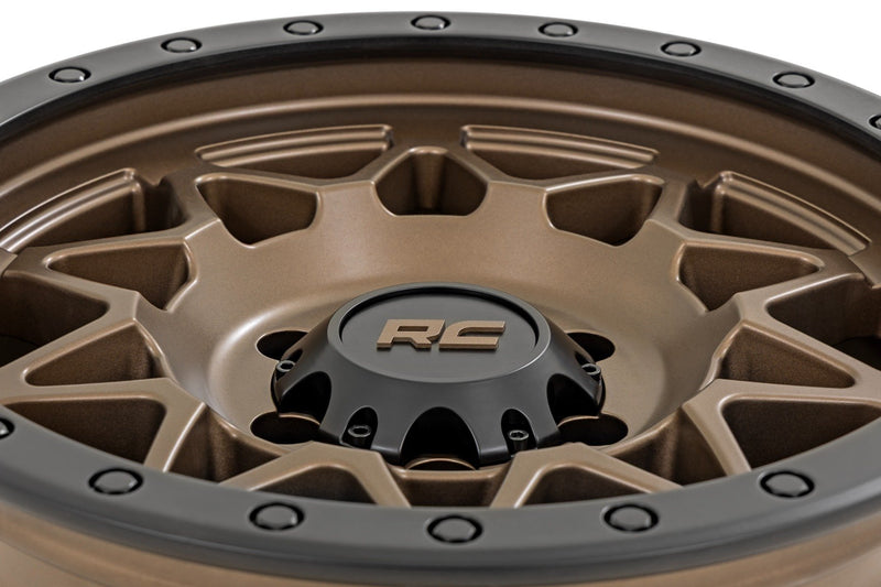 Rough Country 78 Series Wheel | Simulated Beadlock | Bronze/Black | 17x8.5 | 6x5.5 | +0mm