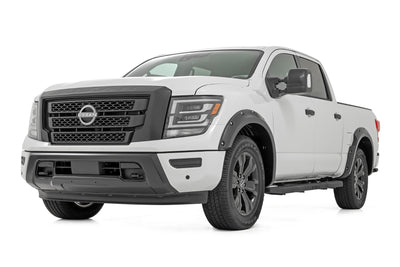 Rough Country Pocket Fender Flares | G41 Magnetic Black | Nissan Titan 2WD/4WD (2017-2024)