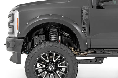 Rough Country Pocket Fender Flares | Gloss Black | Ford F-250/F-350 Super Duty (23-25)