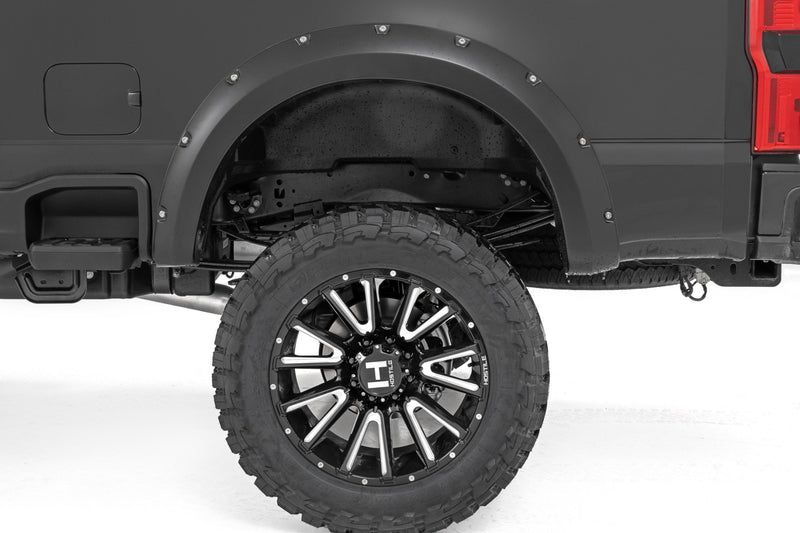 Rough Country Pocket Fender Flares | YZ Oxford White | Ford F-250/F-350 Super Duty (23-25)