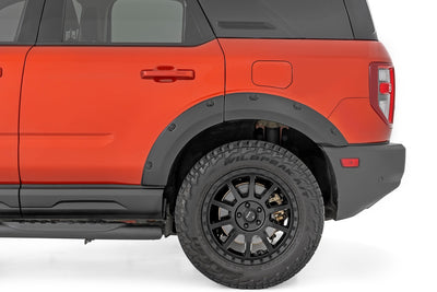 Rough Country Pocket Fender Flares | M7 Carbonized Gray | Ford Bronco Sport 4WD (2021-2025)